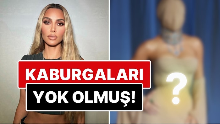 Ödül Törenine Yüzü Kapalı Katılan Kim Kardashian'ın İçine Çöken Kaburgaları Dikkat Çekti!