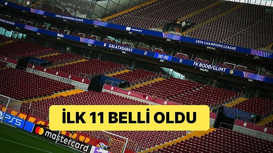 Galatasaray'ın Şampiyonlar Ligi'ndeki Bodo/Glimt Maçında İlk 11'i Belli Oldu