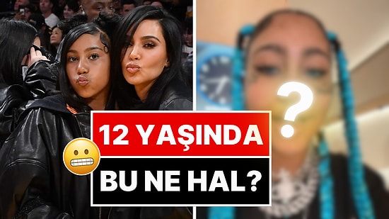 Dişlerini Siyah Metalle Kaplatan 12 Yaşındaki North West'in Son Hali Akıllara Durgunluk Verdi!