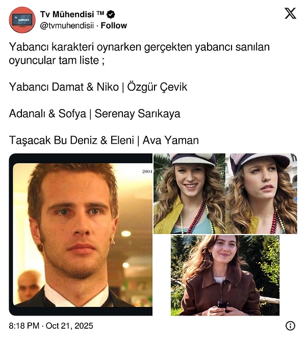 X'te (eski adıyla Twitter) yine Türk dizileriyle alakalı bir akım başladı.
