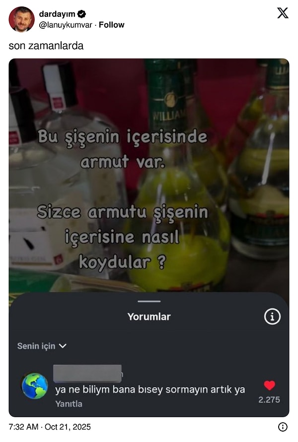 Böyle bir yılmışlık...