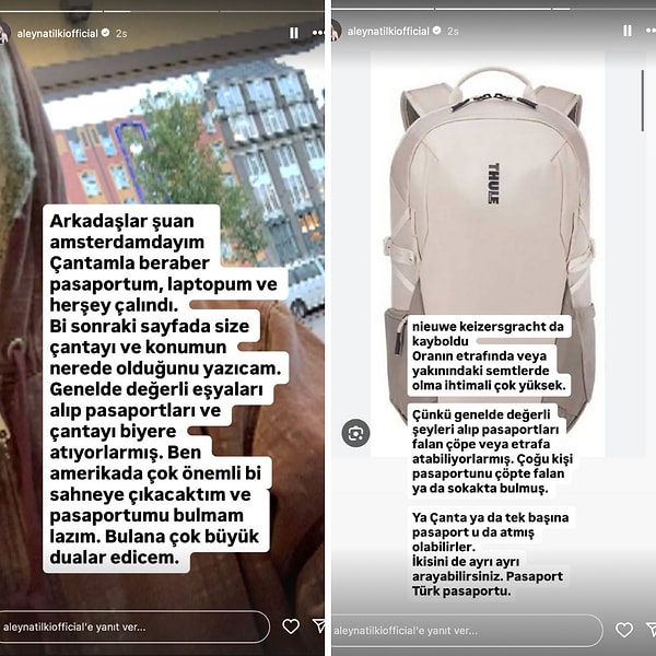 Amerika'da çıkacağı sahneden önce Amsterdam'a uğrayan Aleyna Tilki, neye uğradığını şaşırdı.