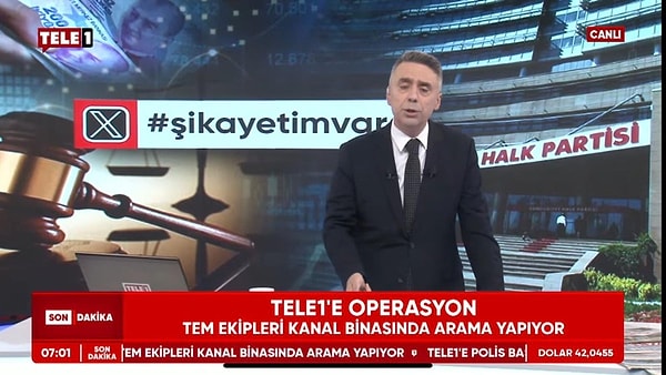 Tele 1 binasında polis ekiplerinin arama yaptığı açıklanadı. 👇