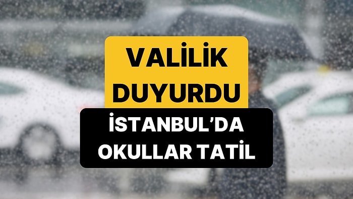 Bugün İstanbul'da Okullar Tatil mi? 24 Ekim İstanbul'da Okullar Kaçta Kapanacak?