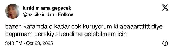Fazla üzerine gittiğini fark edip kendini susturduğun o evre.
