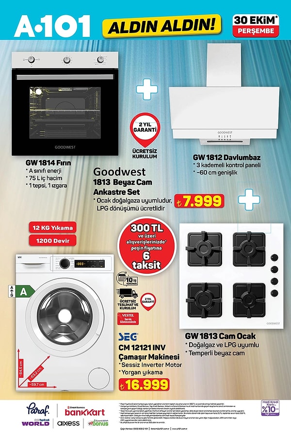 Goodwest Ankastre Set 7.999 TL