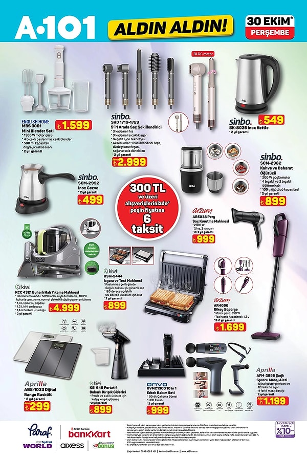 Sinbo 5'i 1 Arada Saç Şekillendirme Cihazı 2.999 TL