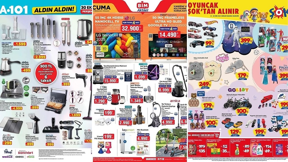İndirim Günleri Başlıyor! 25 - 31 Ekim Haftasında A101 ve BİM Aktüel Ürünler Listesinde Ne Var?