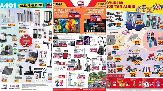 İndirim Günleri Başlıyor! 25 - 31 Ekim Haftasında A101 ve BİM Aktüel Ürünler Listesinde Ne Var?