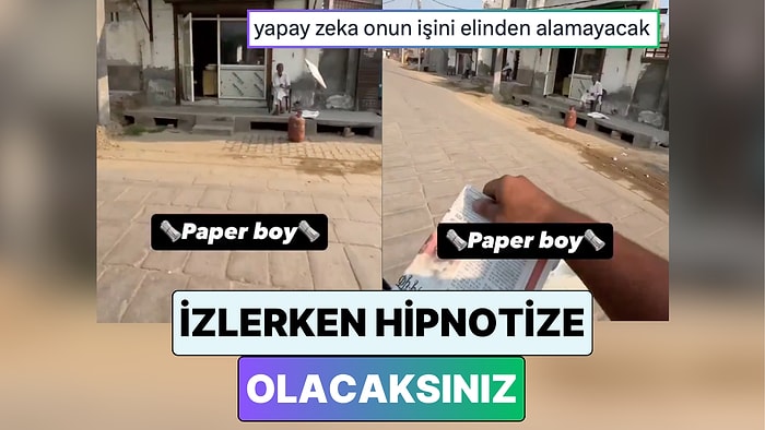 Hindistan'da Bir Gazete Dağıtıcısının Yaptığı Nokta Atışı Teslimatları İzlerken Hipnotize Olacaksınız