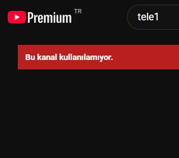 TELE1’in YouTube kanalının son hali 👇