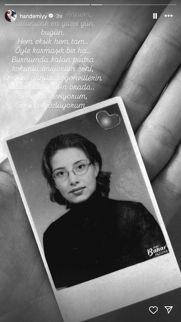 Bugün Aylin Erçel'in doğum günüydü.