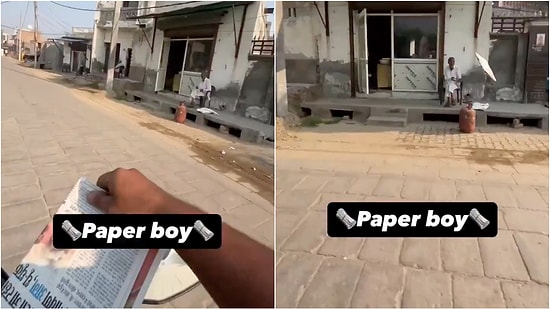 Watching a Newspaper Deliveryman Make His Precise Deliveries in India Will Hypnotize You