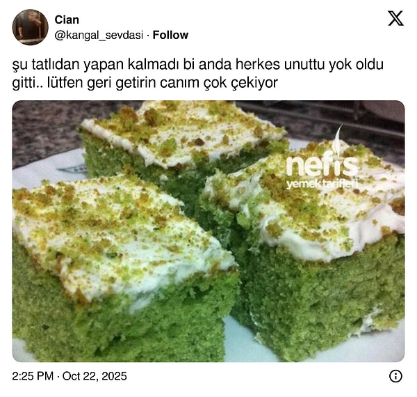 Bir gün son kez yedik ve haberimiz olmadı.