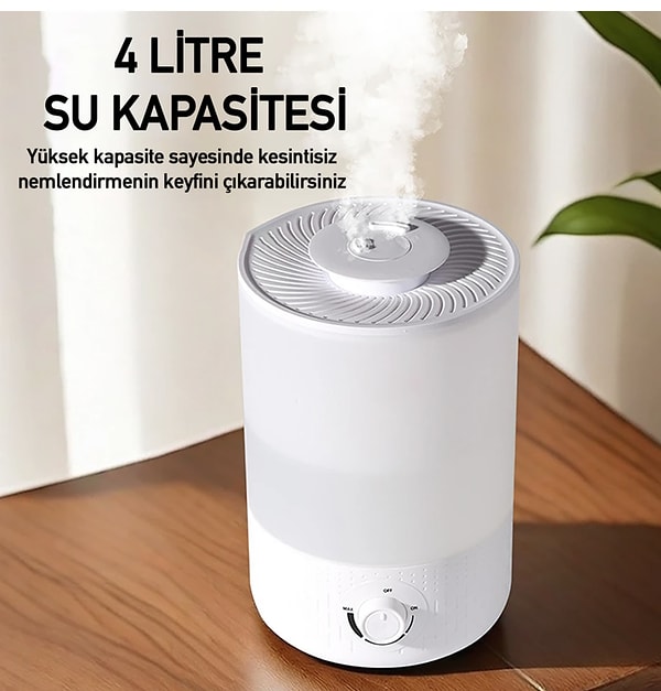Robeve RBH-02 Hava Nemlendirici Aroma Difüzörü, evinizde ferah bir atmosfer yaratmak isteyenler için birebir!