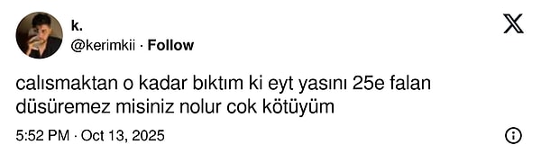 Bir de öneri geldi.
