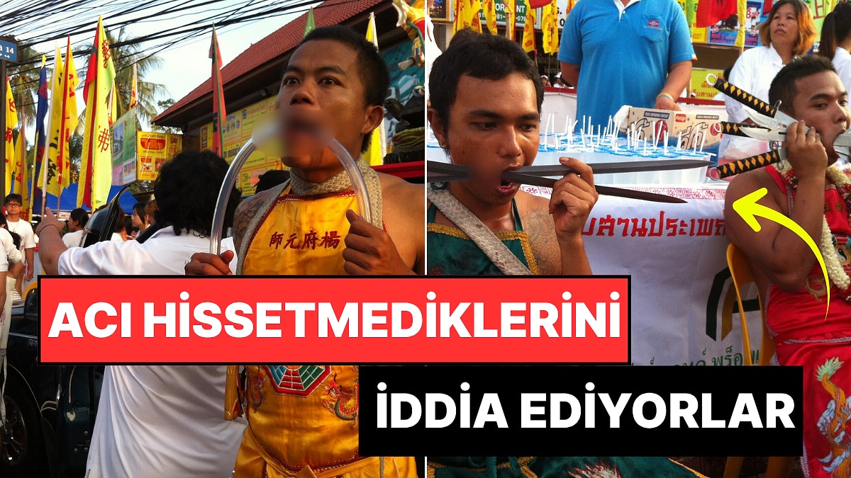 İnsanın Tüylerini Diken Diken Eden Gösterileriyle Tayland’ın Geleneksel Vejetaryen Festivali