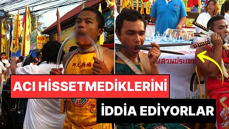 İnsanın Tüylerini Diken Diken Eden Gösterileriyle Tayland’ın Geleneksel Vejetaryen Festivali