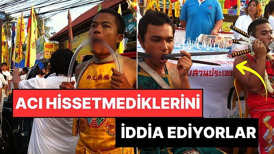 İnsanın Tüylerini Diken Diken Eden Gösterileriyle Tayland’ın Geleneksel Vejetaryen Festivali