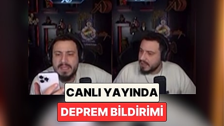 Canlı Yayında Deprem Bildirimi Alan Yayıncı Ataberk Doğan İzleyicilerini Önceden Uyardı ve Sakinleştirdi