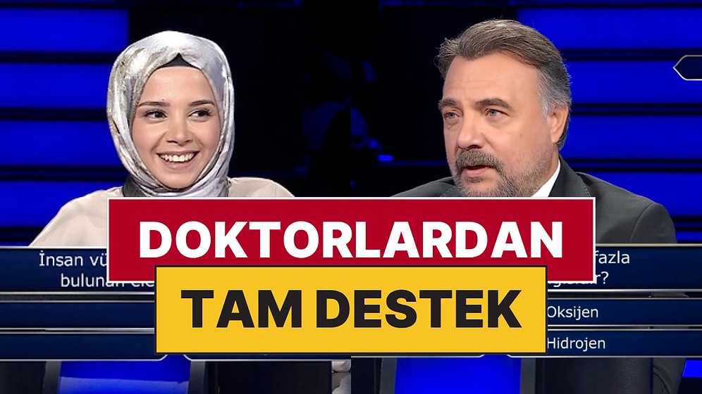 Milyoner'de İnsan Vücuduyla İlgili Soruyu Yanlış Cevapladığı İçin Eleştirilen Doktor Yarışmacıya Destek Yağdı