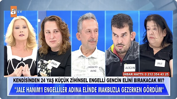 Müge Anlı ile Tatlı Sert'te % 74 zihinsel engelli Alican Arslan'ın Jale Damcı tarafından alıkonulduğu iddia edilmişti.