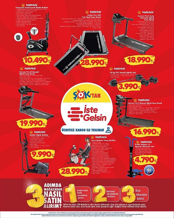 Hattrick Builder Eliptik Bisiklet 9.990 TL