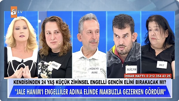 Müge Anlı ile Tatlı Sert'te % 74 zihinsel engelli Alican Arslan'ın Jale Damcı tarafından alıkonulduğu iddia edilmişti.