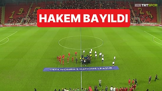 Türkiye-Kosova Maçında Korku Dolu Anlar Yaşandı: Hakem Seremonide Yere Yığıldı