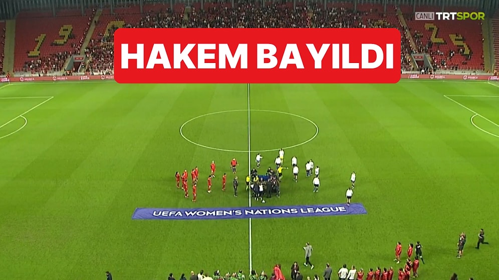 Türkiye-Kosova Maçında Korku Dolu Anlar Yaşandı: Hakem Seremonide Yere Yığıldı