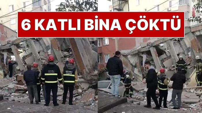 Gebze'de 6 Katlı Bina Çöktü: Çok Sayıda Ekip Bölgede!