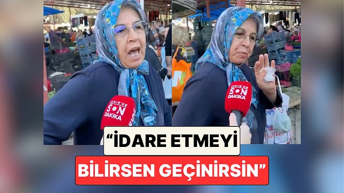 Haftada 1000 TL Harcayarak Et de Dahil Tüm İhtiyaçlarını Karşıladığı Söyleyen Teyze Geçim Dersi Verdi