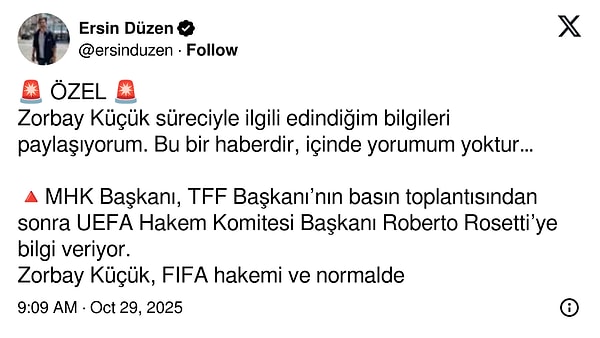 Ersin Düzen şu ifadeleri kullandı: