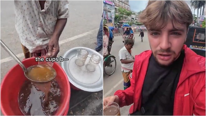 A Young Man in India Gagged After Buying a Street Drink