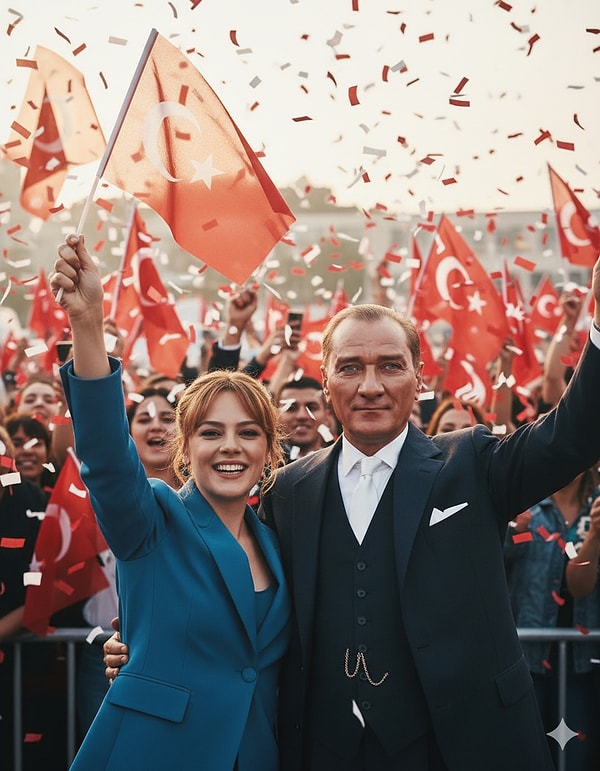 Mustafa Kemal Atatürk ve Demet Evgar