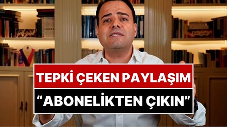 Özgür Demirtaş Kendisine Abone Olan Dar Gelirliye İsyan Etti: "İş İnsanı ve Beyaz Yaka Değilseniz Çıkın"