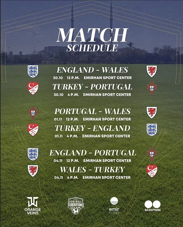 MAÇ TAKVİMİ İSE ŞÖYLE;