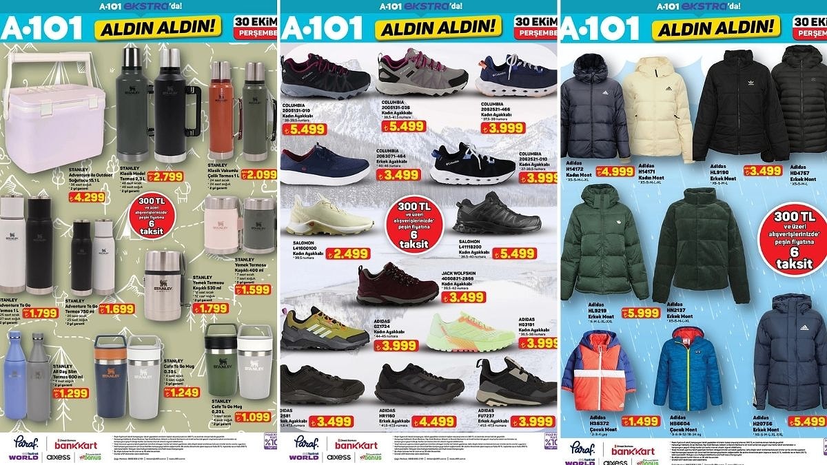 A101&apos;e Stanley Termos Çeşitleri Geliyor! 30 Ekim 2025 İnternete Özel Aldın Aldın Kataloğu