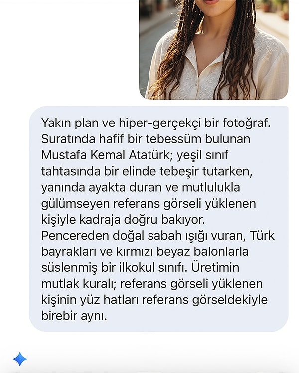 Atatürk ile şöyle bir pozumuz olabilmesi için neler vermezdik... Neyse ki Gemini bu dileğimizi olabildiğince yerine getiriyor!