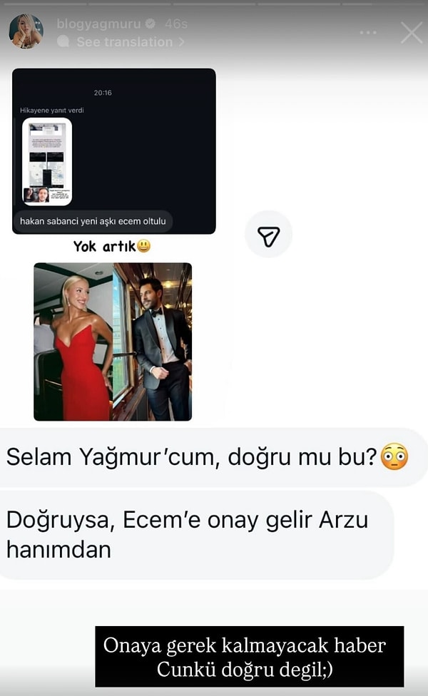 Ecem Oltulu ve Hakan Sabancı'nın aşk yaşadığı iddialarına ise @blogyağmuru'ndan cevap geldi!