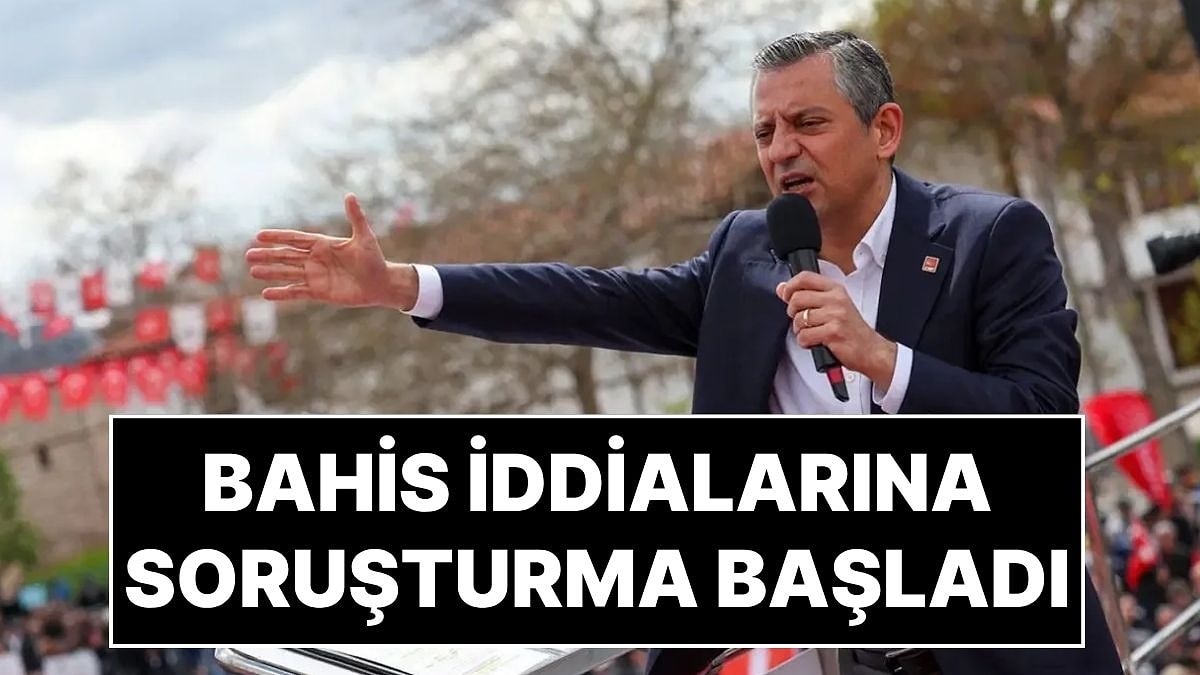 Özgür Özel’in Gündeme Getirdiği “5,5 Milyonluk Bahis” İddiası Hakkında Soruşturma Başlatıldı