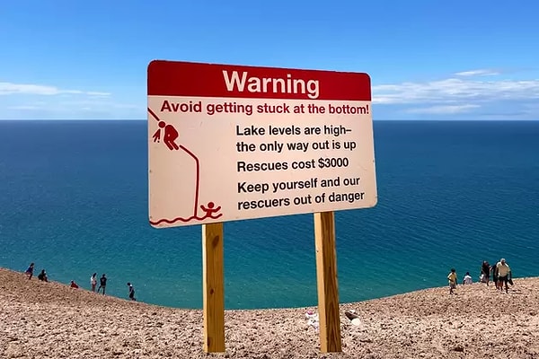 The teams stationed at Sleeping Bear Dunes respond to a significant number of distress calls every year.