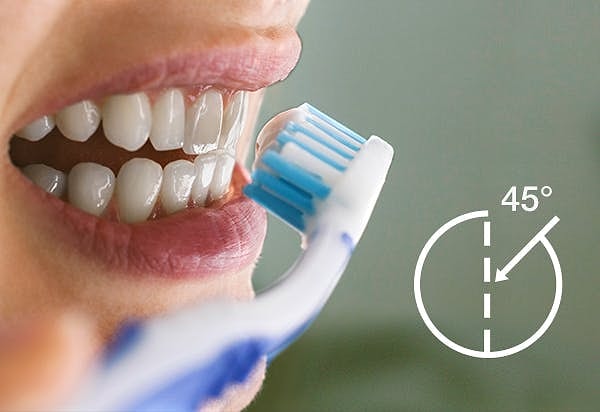 6. Diş fırçasının tutuş açısı bile diş temizliğinde etkili!