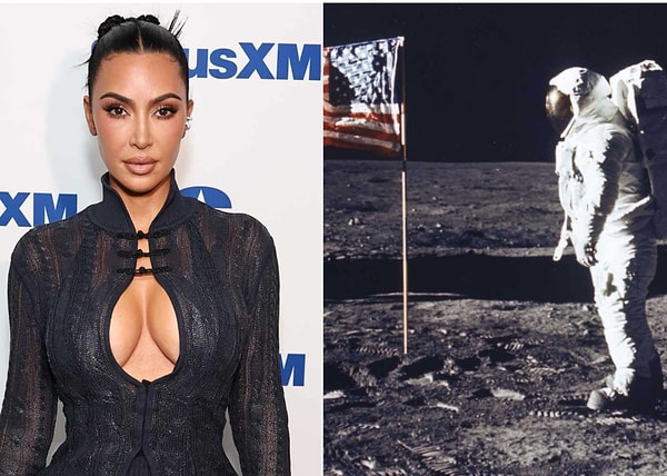 Kim Kardashian bu sefer de, 1969’daki Ay’a inişi sorgulayan açıklamalarıyla ortalığı karıştırdı.
