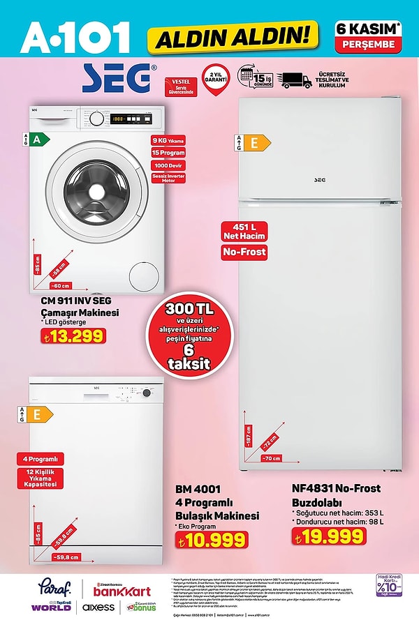 4 Programlı Bulaşık Makinesi 10.999 TL