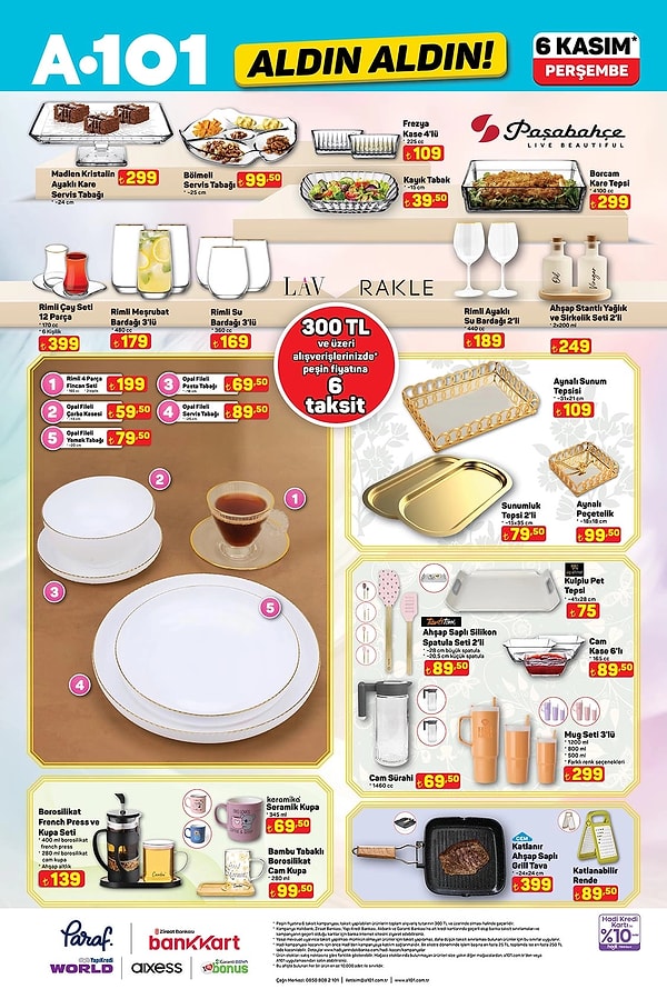 Paşabahçe Madlen Kristalin Ayaklı Kare Servis Tabağı 299 TL