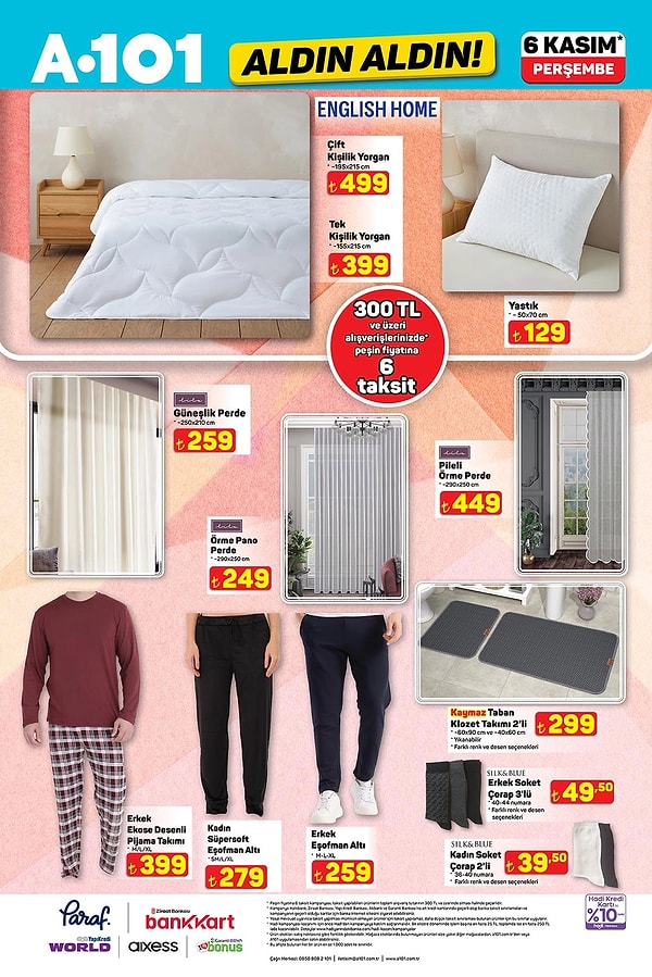 English Home Çift Kişilik Yorgan 499 TL