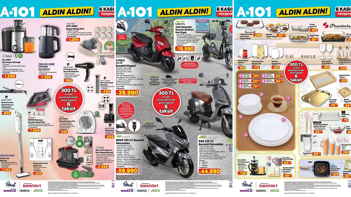 A101&apos;e Koltuk ve Halı Yıkama Makinesi Geliyor! 6 Kasım 2025 A101 Aldın Aldın Kataloğu