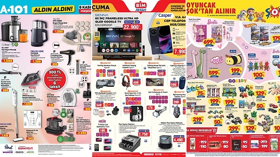 İndirim Günleri Başlıyor! 1 - 7 Kasım Haftasında A101 ve BİM Aktüel Ürünler Listesinde Ne Var?