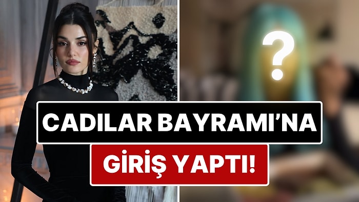 Cadılar Bayramı'nı Evde Geçirmeyi Tercih Eden Hande Erçel'den Mavi Peruklu Paylaşım!